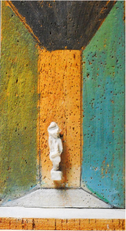 Access to the 1968 to 1990 biography. Untitled, plaster and painted cork (1968). © All rights reserved